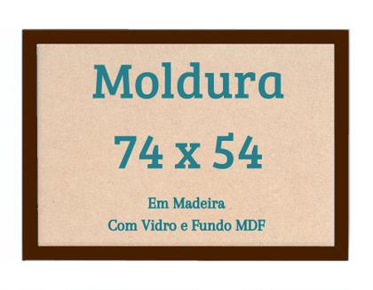 Imagem de Moldura 54x74 Para Quebra Cabeça 1000 Pçs 74x54 Imagem Poster Com Vidro