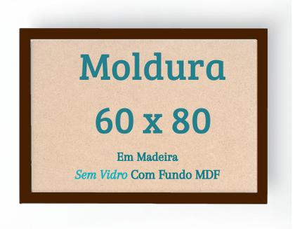 Imagem de Moldura 60x80 Sem Vidro Com Fundo MDF Ou 80x60 Ṕoster Ilustração Arte Foto