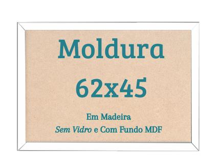 Imagem de Moldura 62x45 Para Quebra Cabeça 1000 Pçs Sem Vidro com Fundo MDF