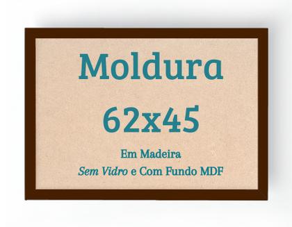Imagem de Moldura 62x45 Para Quebra Cabeça 1000 Pçs Sem Vidro com Fundo MDF
