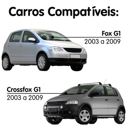 Imagem de Moldura 7'' Polegadas e 9'' Polegadas Fox e Crossfox G1 2003 a 2009 Preta Fiamon