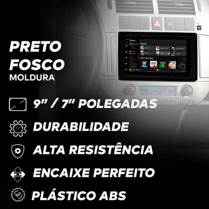 Imagem de Moldura Aro Redutor 9 Polegadas Para 7 Polegadas Preto Fosco