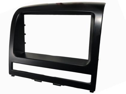 Imagem de Moldura Carro Painel Central Dvd Multimidia Som Automotivo Tela Moderno Radio Mp5 Preto 2 Din Abs
