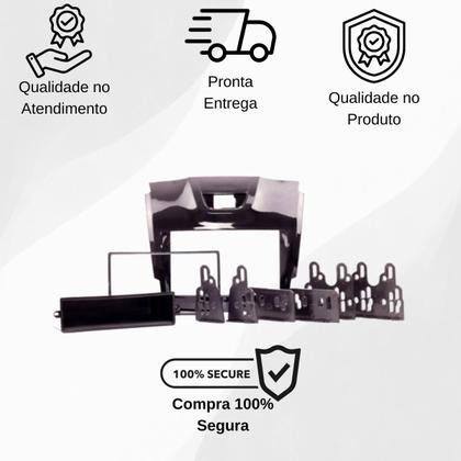 Imagem de Moldura Central Multimidia 1Din/2 Din para S10 Trailblaizer 2012 2013 2014 2015 2016