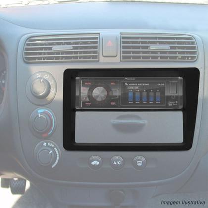 Imagem de Moldura Central Painel Honda Civic 2001 a 2006 Dvd 2 Din Multimídia