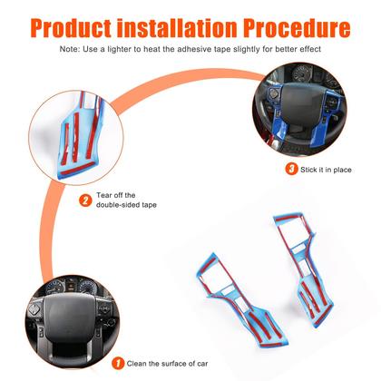 Imagem de Moldura de moldagem por botão do console central para Tacoma Tundra