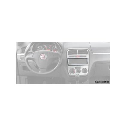 Imagem de Moldura De Painel 1 Din Fiat Punto / Linea 2007 2008 2009 2010 2011 2012 - Para CD DVD MP3 - Padrão Original