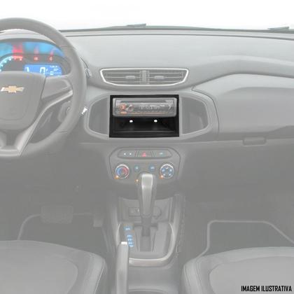 Imagem de Moldura De Painel 1 Din Gm Onix Cobalt Spin Prisma - Para CD DVD MP3 - PRETO