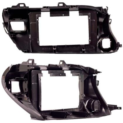 Imagem de Moldura De Painel 2 Din 10" Polegadas Hilux 2017 Em Diante - Black Piano