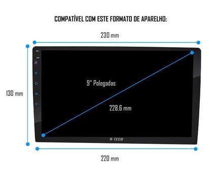 Imagem de Moldura De Painel 2 Din 9" Polegadas Fiat Strada 2020 2021