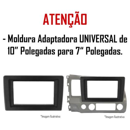 Imagem de Moldura de Painel Adaptadora 10" Polegadas para 7" Polegadas Universal