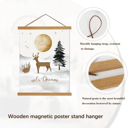 Imagem de Moldura de pôster magnética Artmag Teak Wood 22x34cm