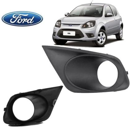 Imagem de Moldura Farol Auxiliar Ford Ka 2012 a 2013 Preto Motorista