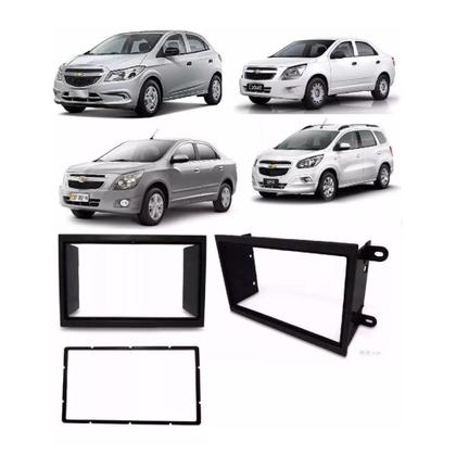 Imagem de Moldura Gm Prisma Cobalt Onix Spin 2 din Preto