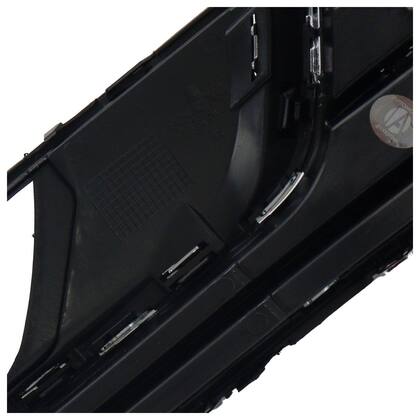 Imagem de Moldura Grade do Milha Passat 2011 A 2015 Black Piano Com Friso Cromado Com Furo