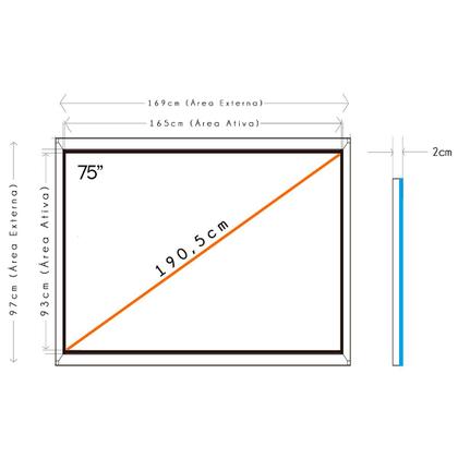 Imagem de Moldura Interativa Techlumens - 75"