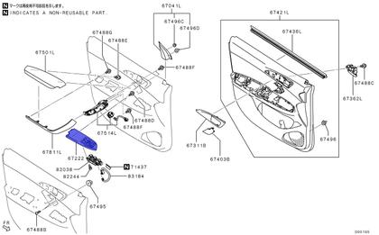 Imagem de Moldura Interruptor levantador vidro Eclipse Cross Original
