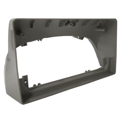 Imagem de Moldura Painel 2 Din 9" Polegadas Fiat Palio, Siena, Strada, Weekend 2001 até 2003 Cinza