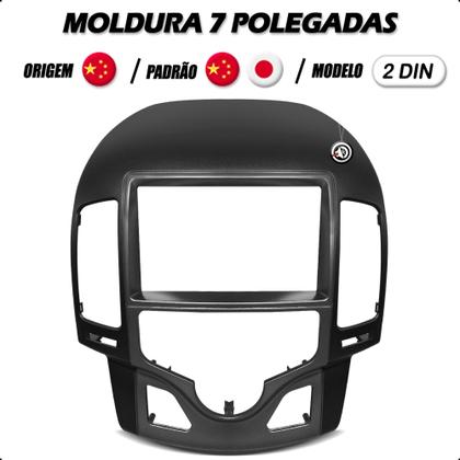 Imagem de Moldura Painel 2 din Contra frente Interior Carro Dvd Multimidia 7 Polegadas Hyundai i30 2009 a 2012