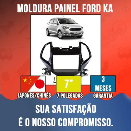 Imagem de Moldura Painel 2 Din Ka 2015 2016 2017 Com Sync 7 Polegadas Multimidia Dvd Som