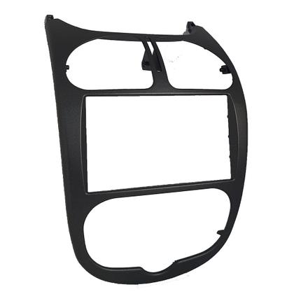 Imagem de Moldura Painel 2Din Multimidia MP5 Peugeot 206 2004 a 2008 Grafite