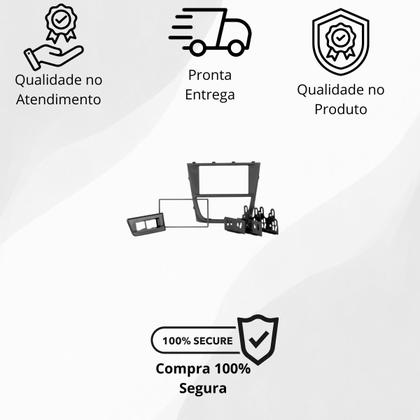 Imagem de Moldura Painel Multimidia 2 Din Gol 20082012 Voyage 20082012 Saveiro Cross 20082012 Saveiro Tropper 20082012