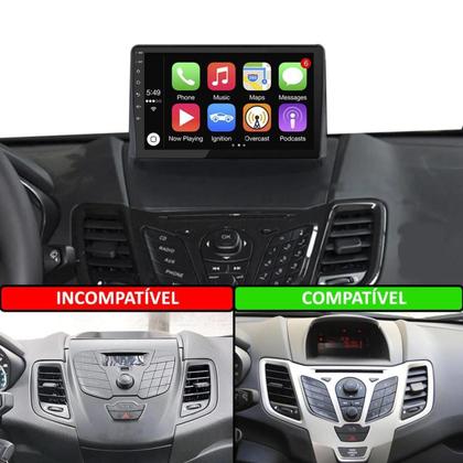 Imagem de Moldura Painel P/ Multimidia 9 Pol New Fiesta 13 15 17 19 MP5 DVD