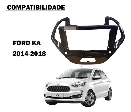 Imagem de Moldura para central multimidia mp5 9 pol 2 din ford ka freestyle 2014 a 2018 89/c14