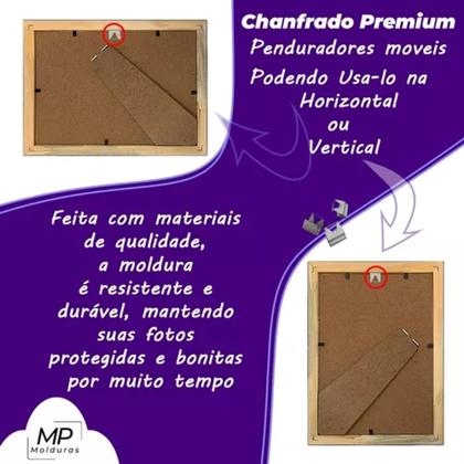 Imagem de Moldura Porta Certificado Poster Fotos Linha Premiun 21x30