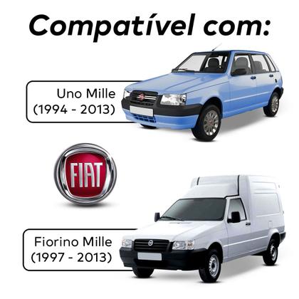 Imagem de Moldura Preta 2 Din 7" Pol Uno Mille / Fiorino 1994 a 2013