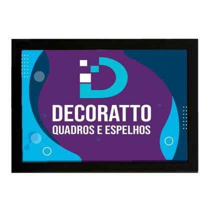 Imagem de Moldura Preta 20x30 Com Fundo Em Eucatex Para Decoração e Arte Artesanal