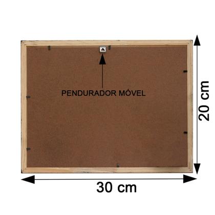 Imagem de Moldura Preta 20x30 Com Fundo Em Eucatex Para Decoração e Arte Artesanal