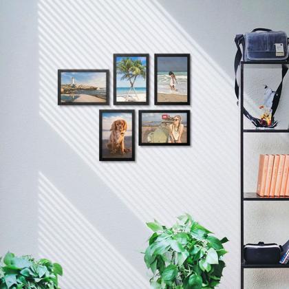 Imagem de Moldura Preta - Kit com 5 molduras - Cód. PLC00986