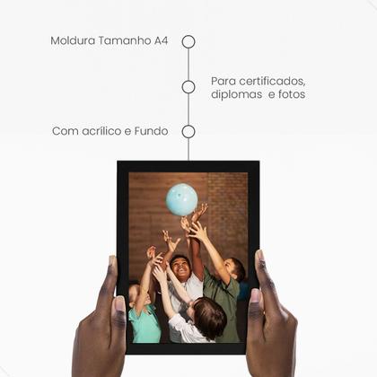 Imagem de Moldura Preta - Kit com 5 molduras - Cód. PLC00986