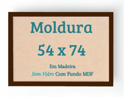 Imagem de Moldura Quebra Cabeça 1000 Peças 54x74 Sem Vidro 74x54 Com Fundo MDF