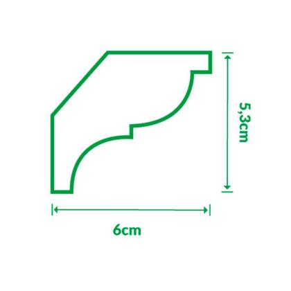 Imagem de Moldura Roda Teto em EPS Anti Chamas Com Acabamento Acetinado Premium Kit ZS08