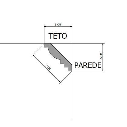 Imagem de Moldura roda teto sanca isopor / kit 20 metros 10