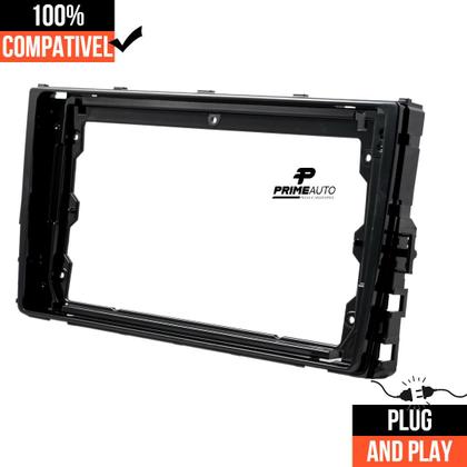 Imagem de Moldura tcross polo virtus 9 polegadas 2 din cabos conectores e cambus jr8