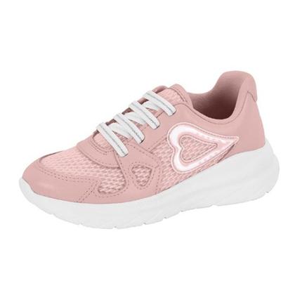 Imagem de Molekinha Tenis Nylon Coracao Rosa