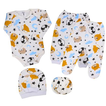 Imagem de Moletinho Roupa Bebê Conjunto 6 Peças Saída De Maternidade