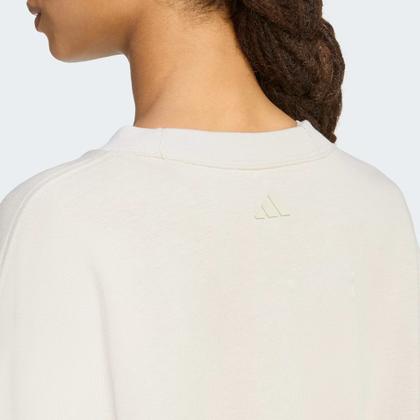 Imagem de Moletom Adidas CP CRW Feminino Bege e Verde
