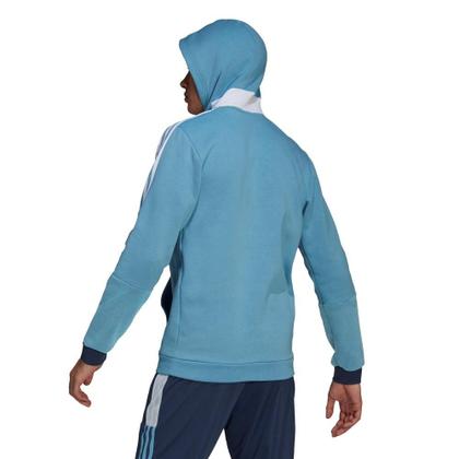 Imagem de Moletom Adidas Tiro 21 Cor: Turquesa E Marinho - Tamanho: 2GG