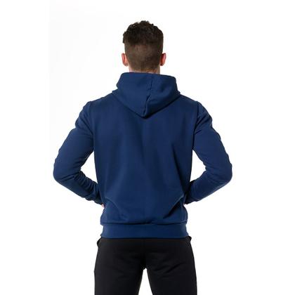 Imagem de Moletom Azul Marinho Canguru Masculino Com Zíper e Capuz