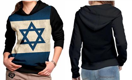 Imagem de Moletom Bandeira de Israel feminino Jerusalem blusa casaco