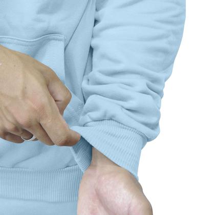 Imagem de Moletom Blusa de Frio Fechado Bolso Canguru Com Capuz Relaxado