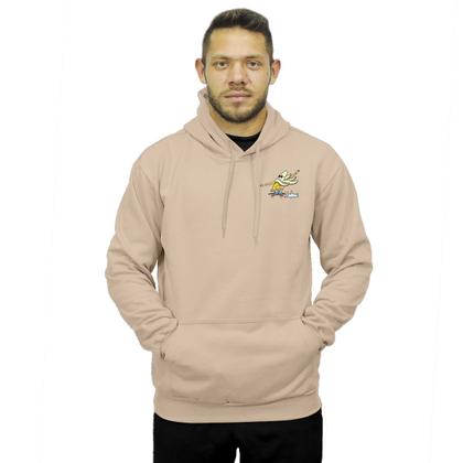 Imagem de Moletom Blusa de Frio Fechado Bolso Canguru Com Capuz Relaxado