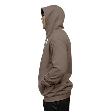 Imagem de Moletom Blusa de Frio Fechado Bolso Canguru Com Capuz Relaxado