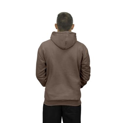 Imagem de Moletom Blusa de Frio Fechado Bolso Canguru Com Capuz Relaxado