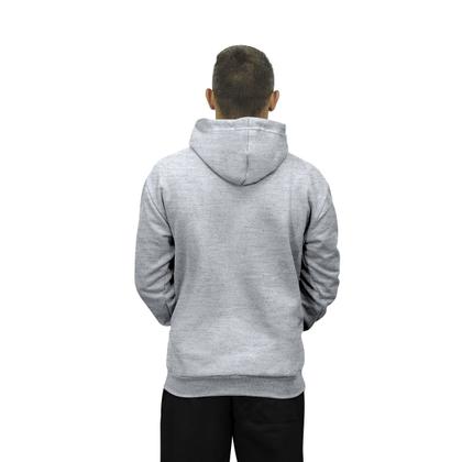 Imagem de Moletom Blusa de Frio Fechado Bolso Canguru Com Capuz Relaxado