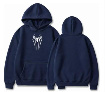 Imagem de Moletom Blusa Frio Spider Aranha Bolso Canguru Capuz Unisex